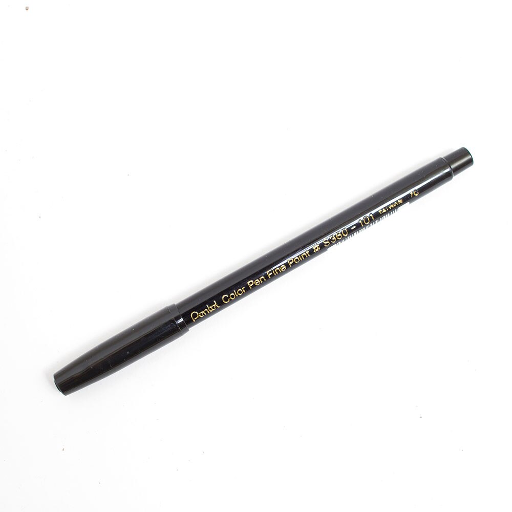 Pentel, Markers, Art & School, Color Pen, Fine Point, 50873, Black